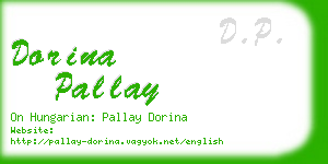 dorina pallay business card